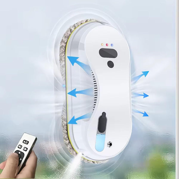 מנקה חלונות רובוטי עם שפריצר